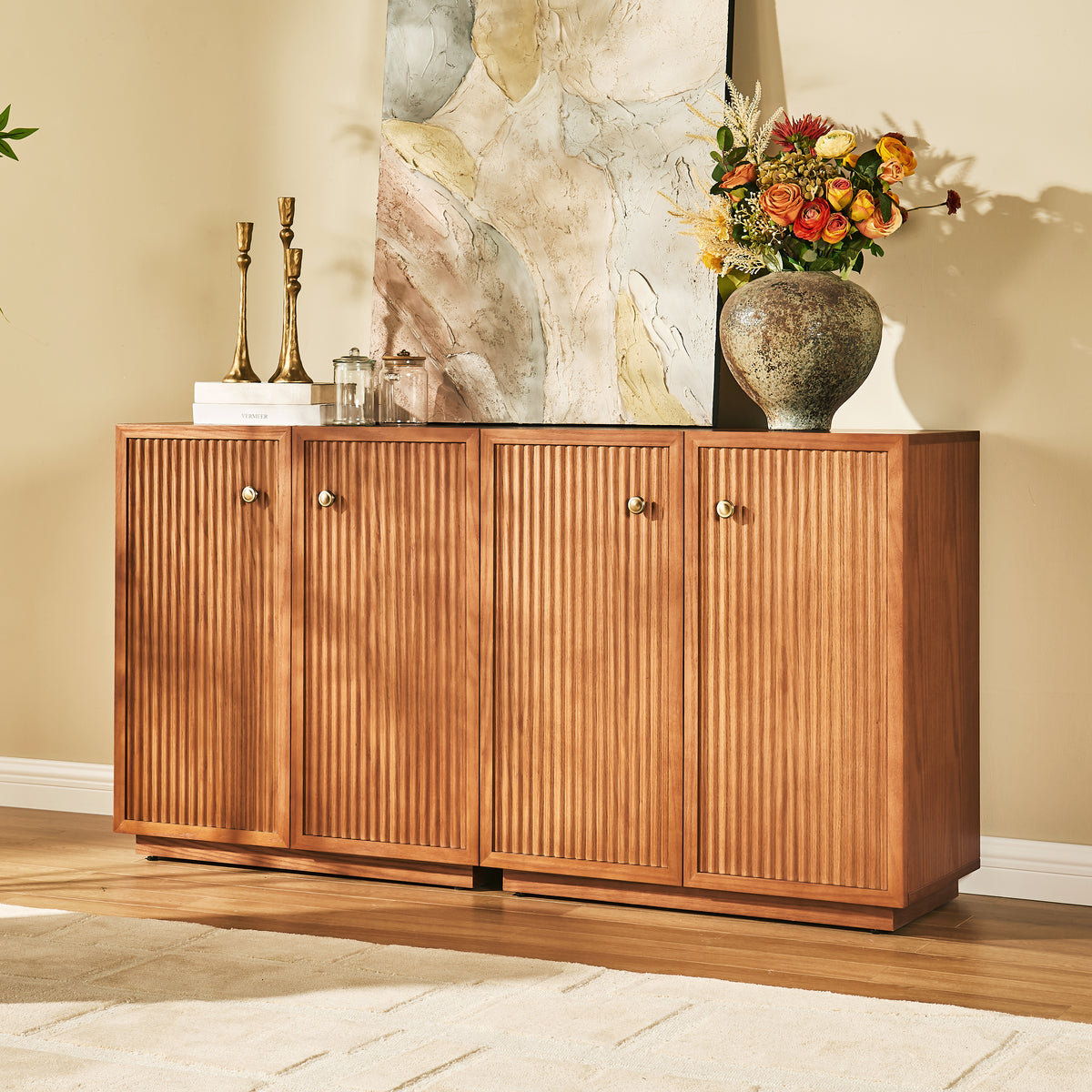 Avery Oak Console 60"W (Set of 2)
