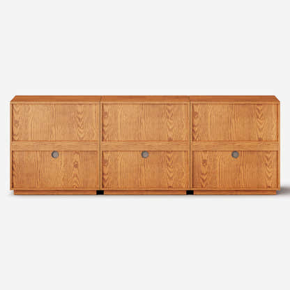 Avery Oak Sideboard 90"W(Set of 3)