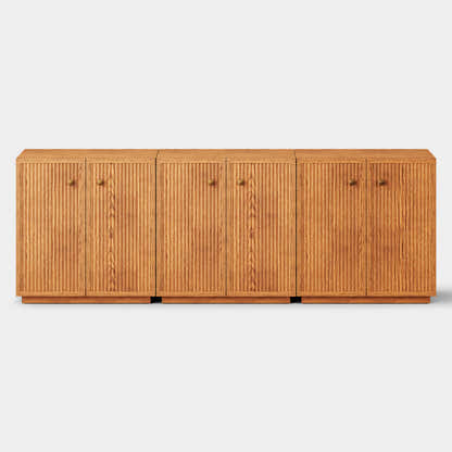 Avery Oak Sideboard 90"W(Set of 3)