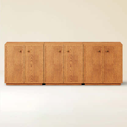 Avery Oak Sideboard 90"W(Set of 3)