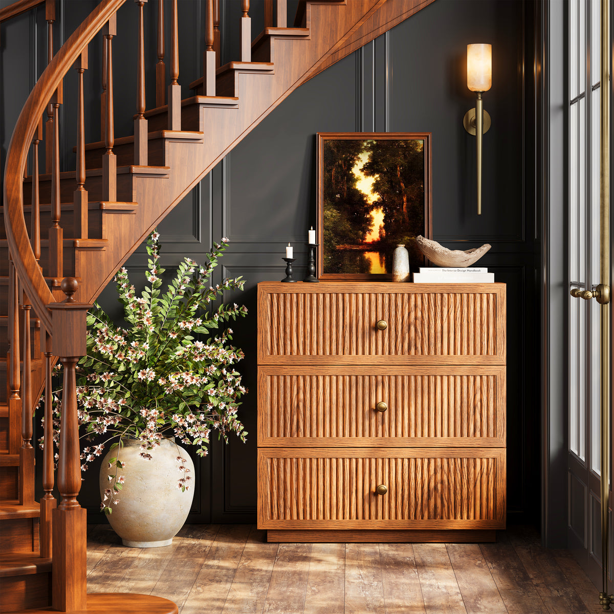 Avery Oak Drawer 30"W