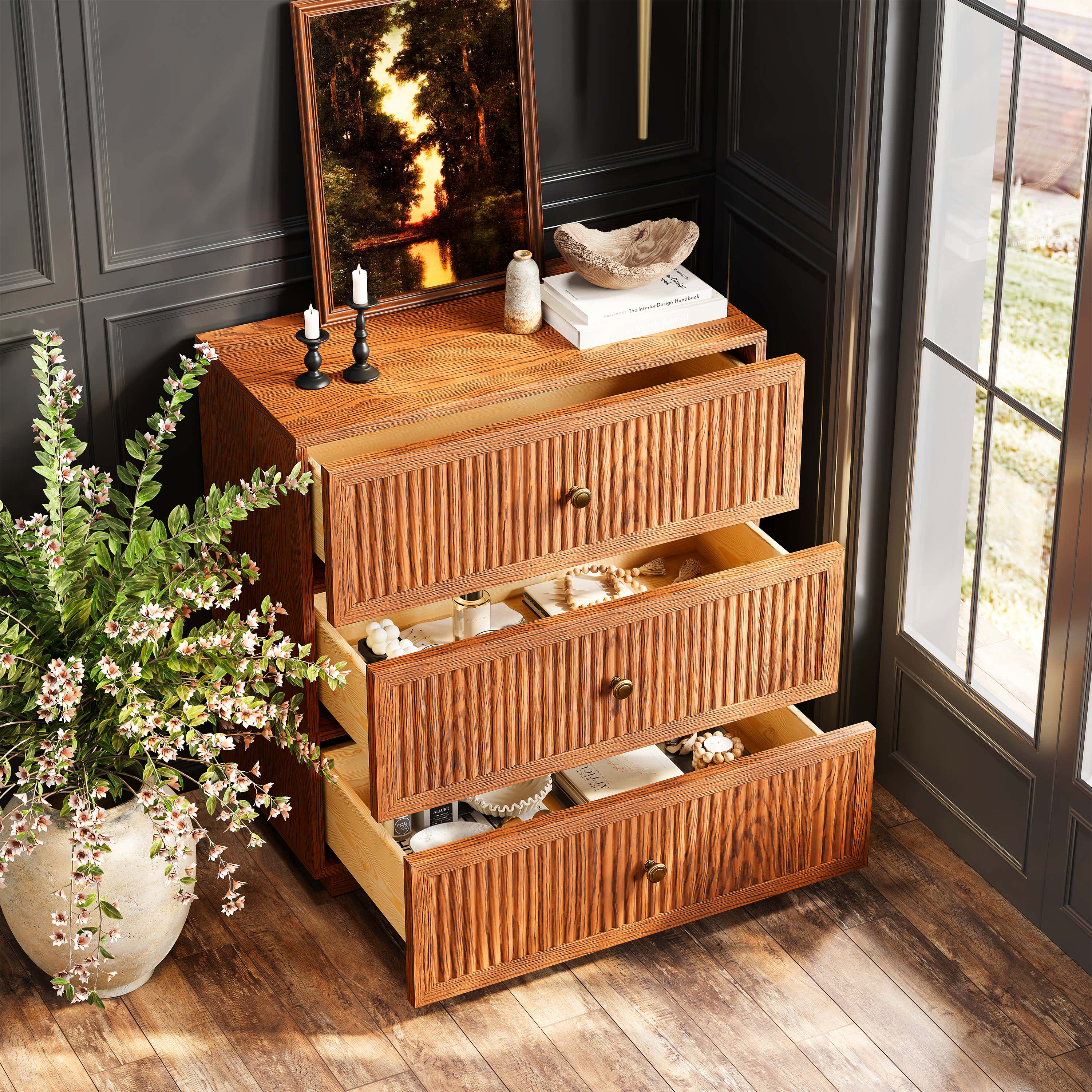 Avery Oak Drawer 30"W