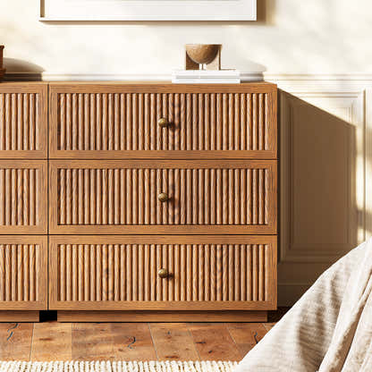 Avery Oak Drawer 90"W(Set of 3)