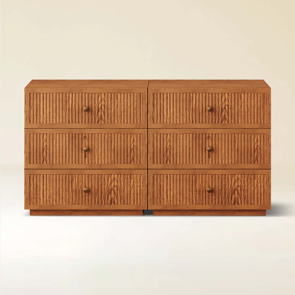 Avery Oak Drawer 60"W (Set of 2)