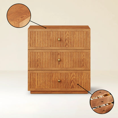 Avery Oak 9-Drawer Chest 90"W