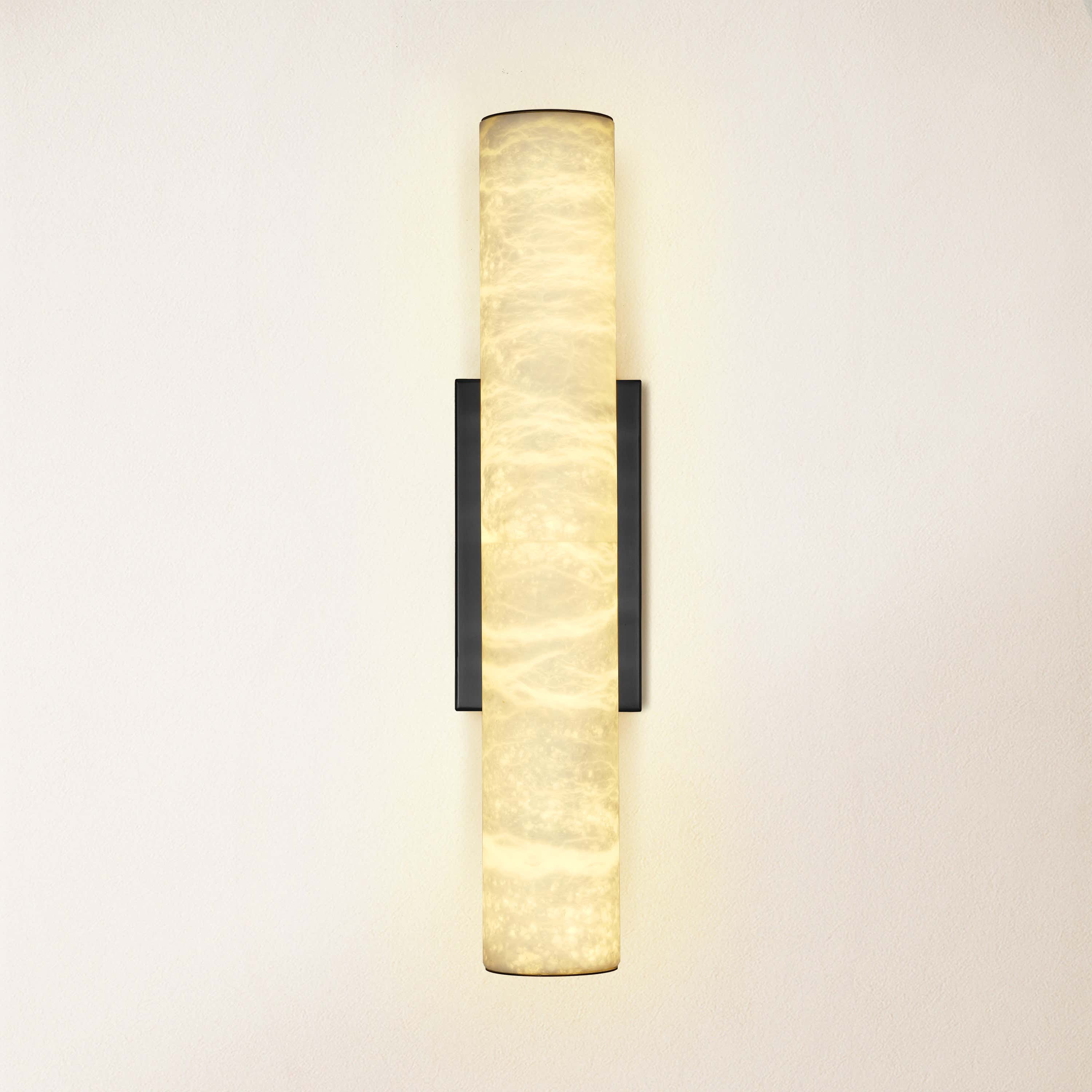 Sylvia Palladian Alabaster Wall Sconce 50cm H
