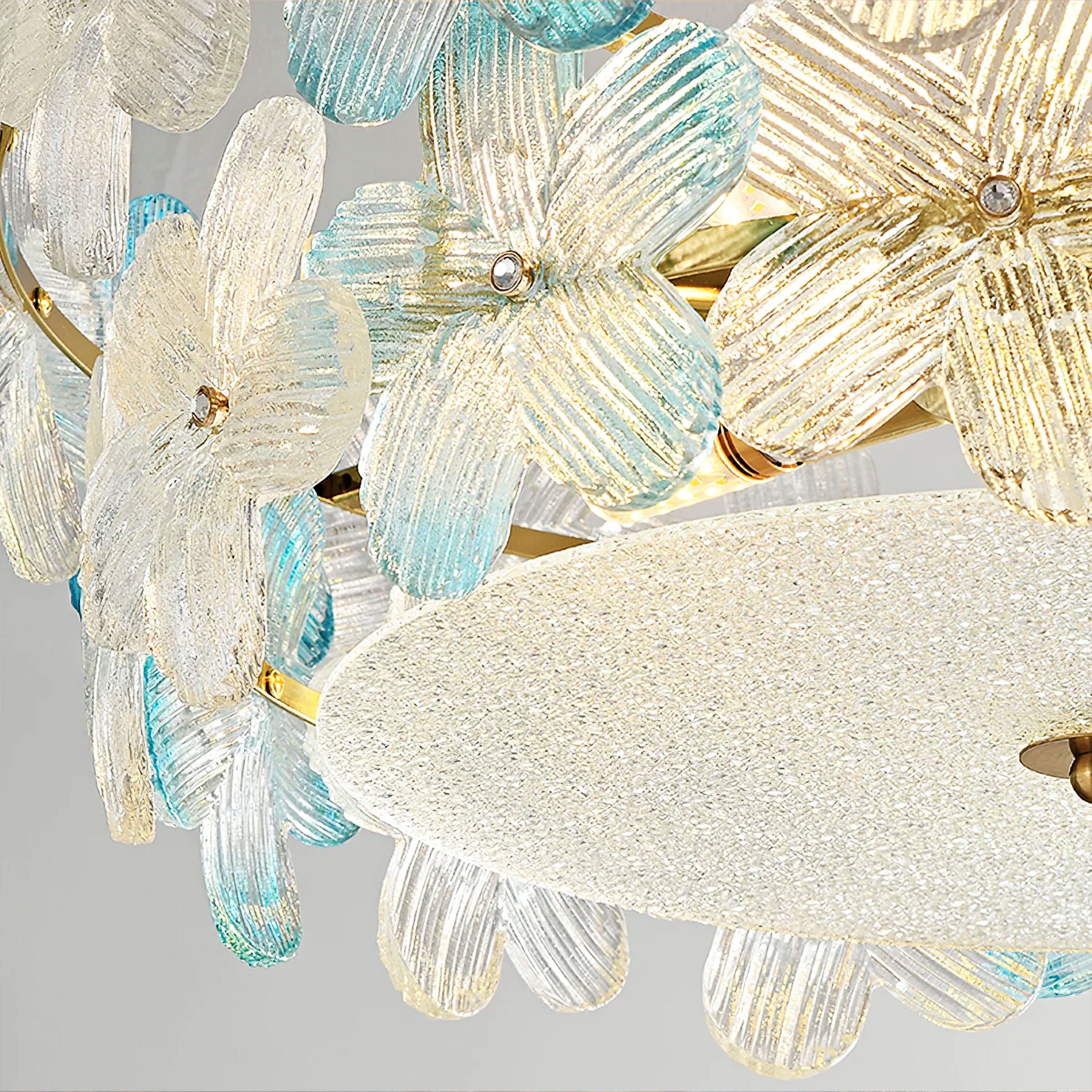 Blumea Cluster Glass Flush Mount