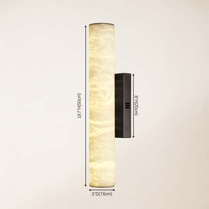 Sylvia Palladian Alabaster Wall Sconce 50cm H