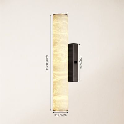 Sylvia Palladian Alabaster Wall Sconce 50cm H