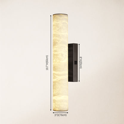 Sylvia Palladian Alabaster Wall Sconce 50cm H