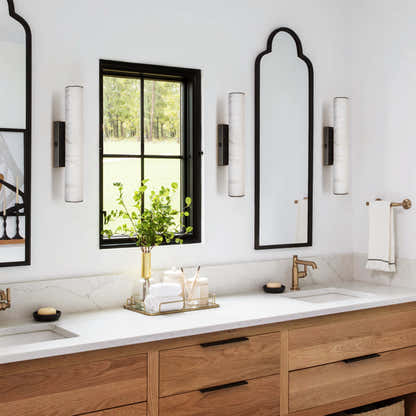 Sylvia Palladian Alabaster Wall Sconce 50cm H