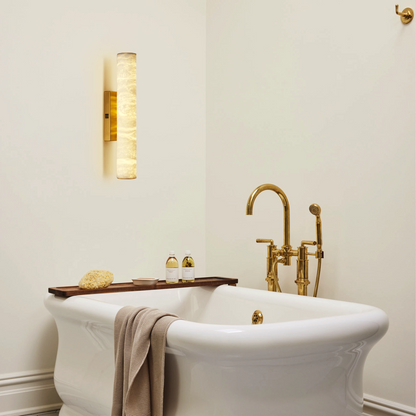 Sylvia Palladian Alabaster Wall Sconce 50cm H