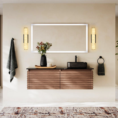 Sylvia Palladian Alabaster Wall Sconce 50cm H