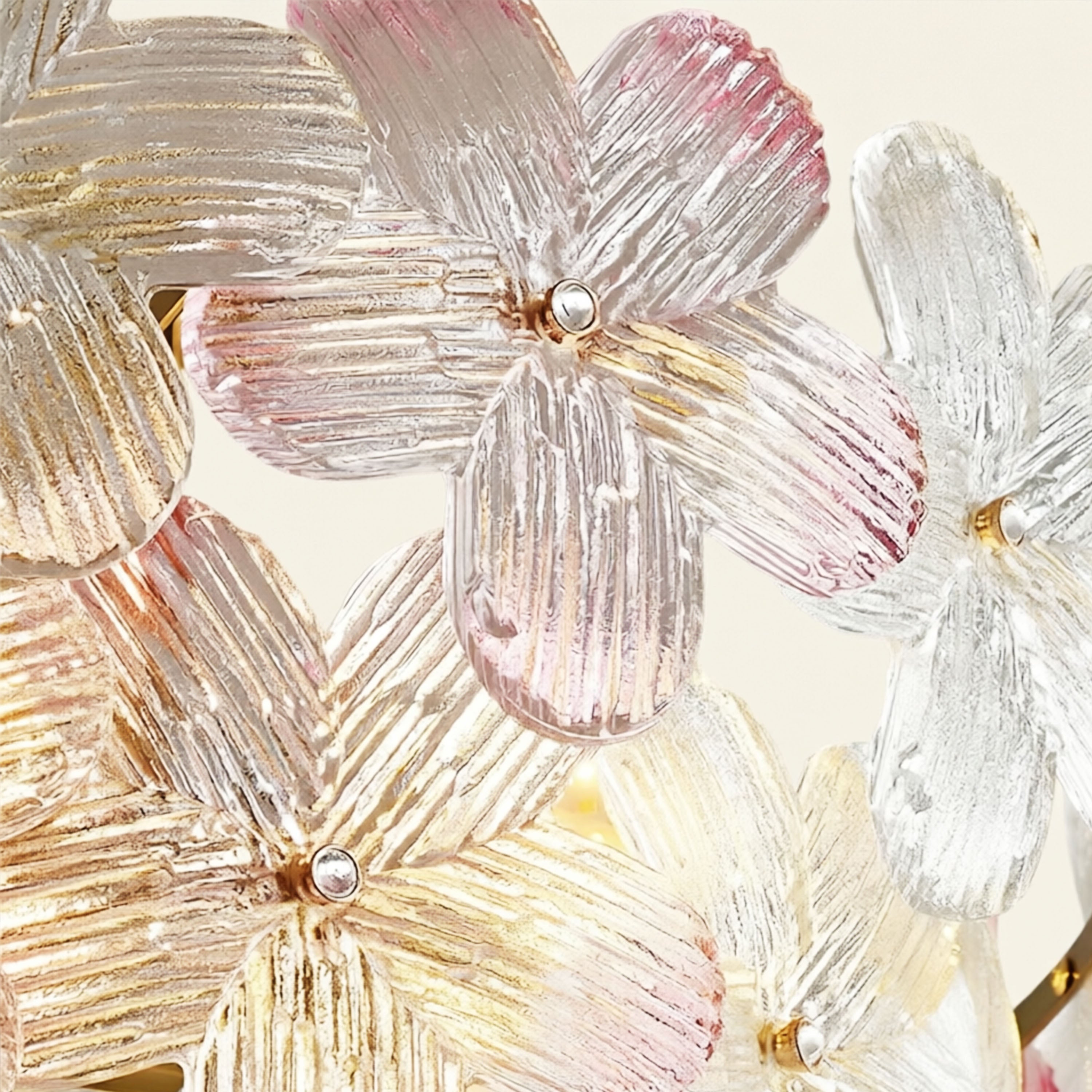 Blumea Cluster Glass Flush Mount