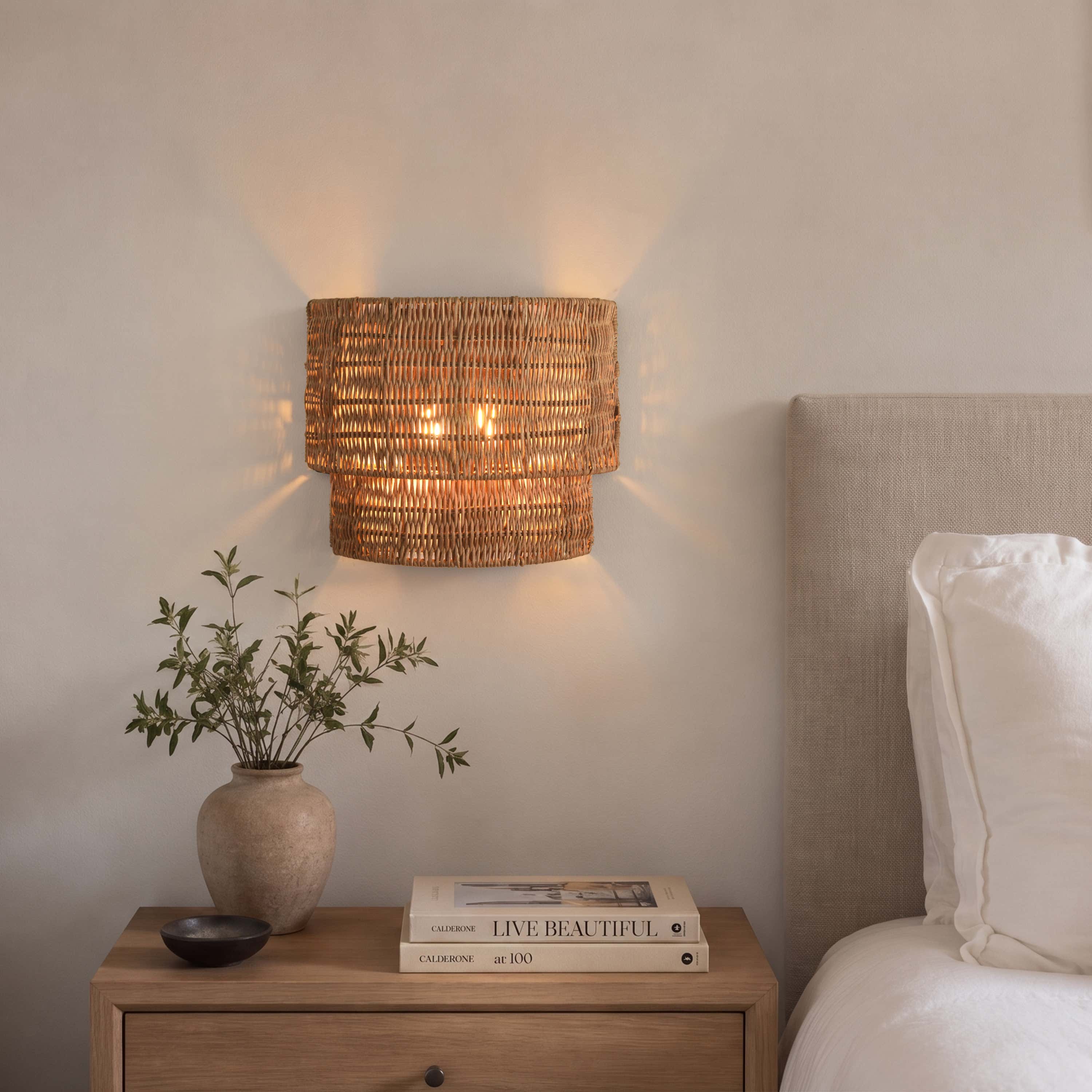 Cavana Rattan Wall Sconce