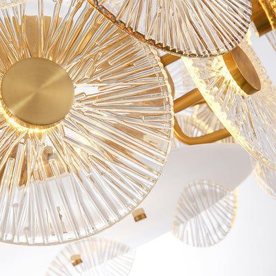 Axiora Glass Round Chandelier