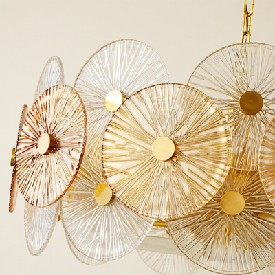 Axiora Glass Round Chandelier