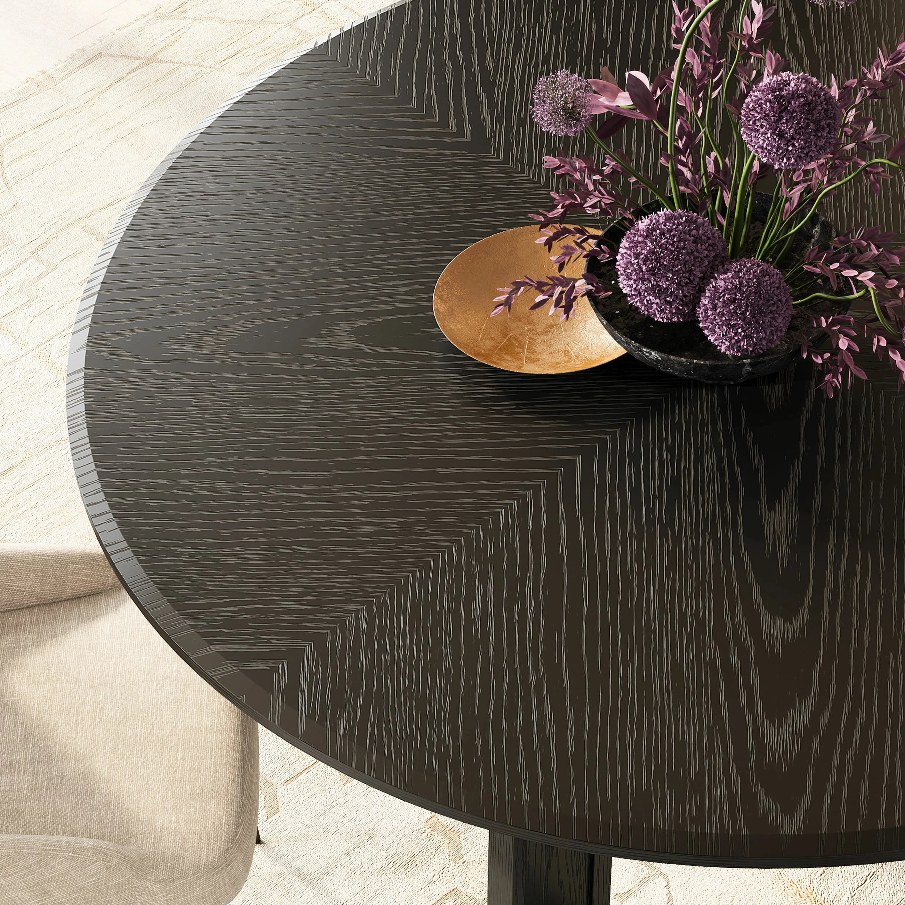Satina Round Dining Table 60"