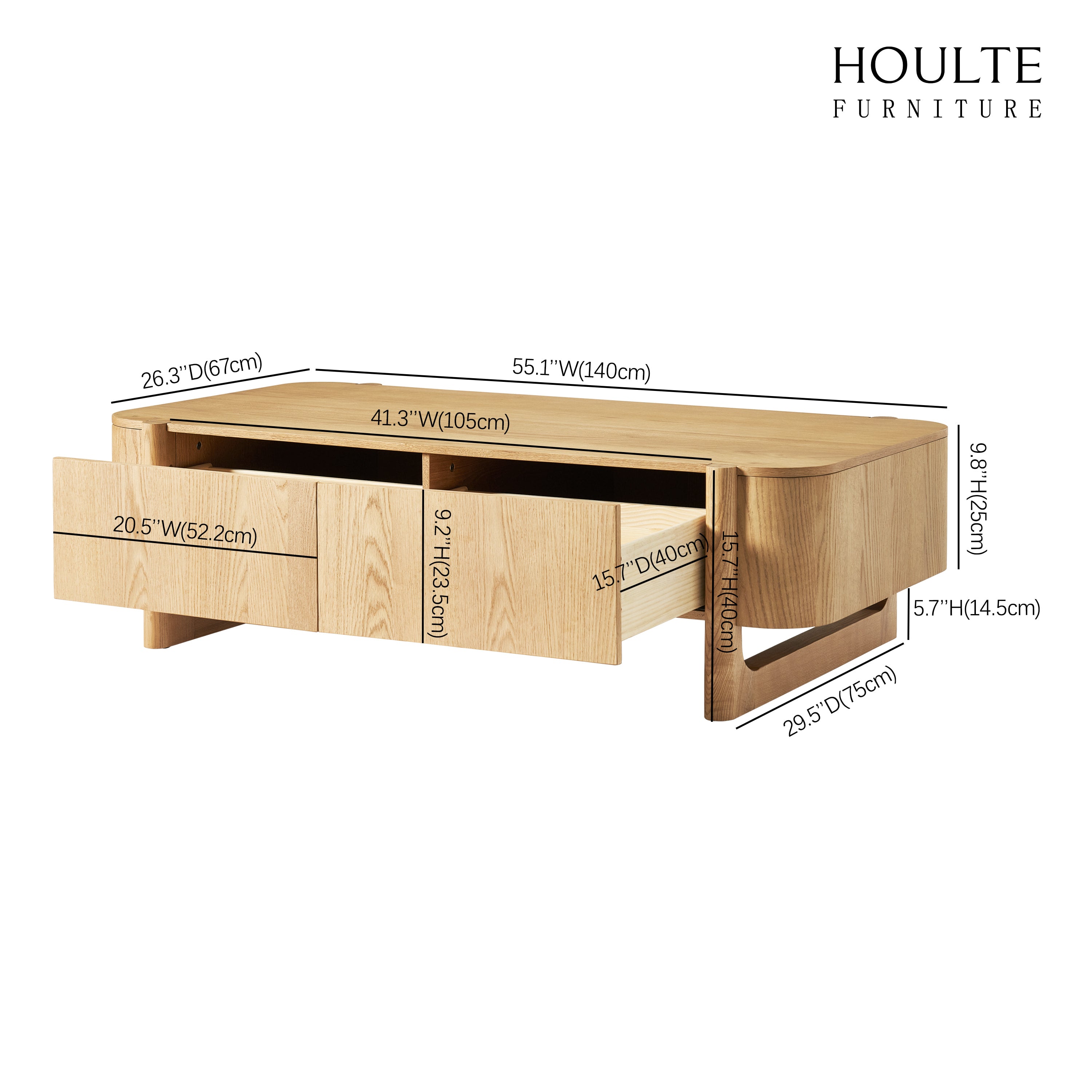 Silas Coffee Table 140cm W