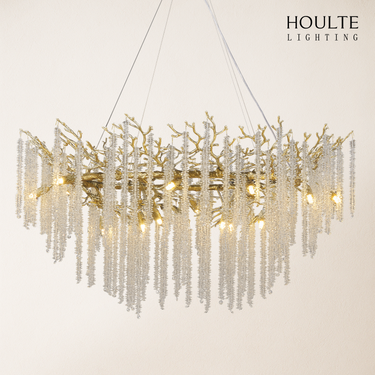Snow Tree Branch Chandelier 47''D