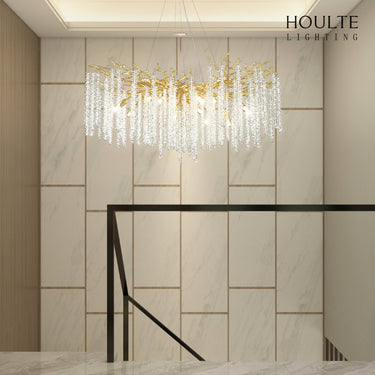 Snow Tree Branch Crystal Chandelier 40"D