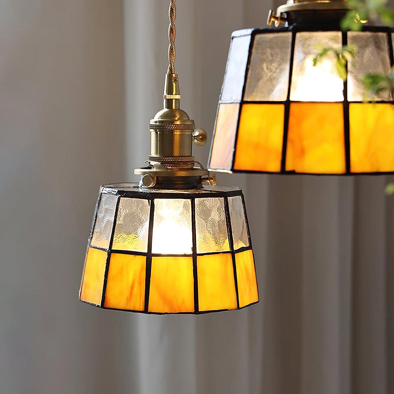 Karys Stained Glass Pendant Light