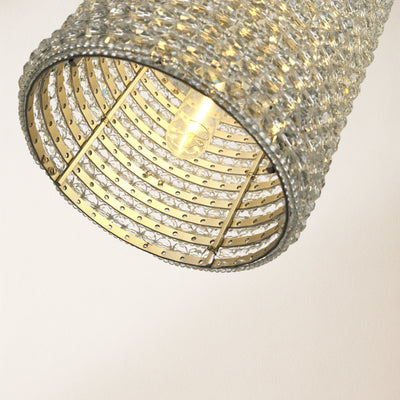 Stellar Beads Pendant Lights Smoke Clear 12"