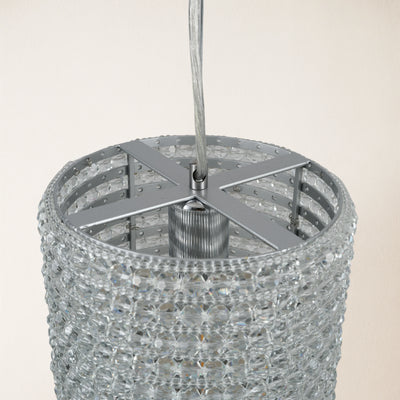 Stellar Beads Pendant Lights Smoke Clear 12"