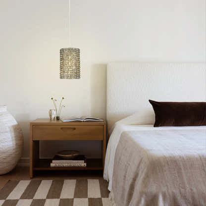 Stellar Beads Pendant Lights Smoke Clear 12"