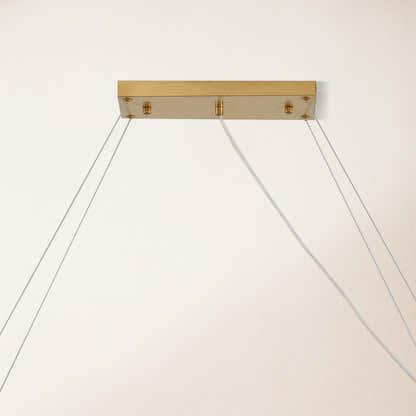 Stellara Crystal Strip Oval Halo Chandelier 132cm