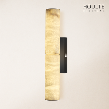 Sylvia Palladian Alabaster Wall Sconce 20"H