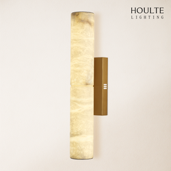 Sylvia Palladian Alabaster Wall Sconce 50cm H