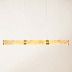 Sylvia Alabaster Linear Chandelier 47