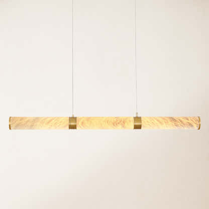 Sylvia Alabaster Linear Chandelier 47"