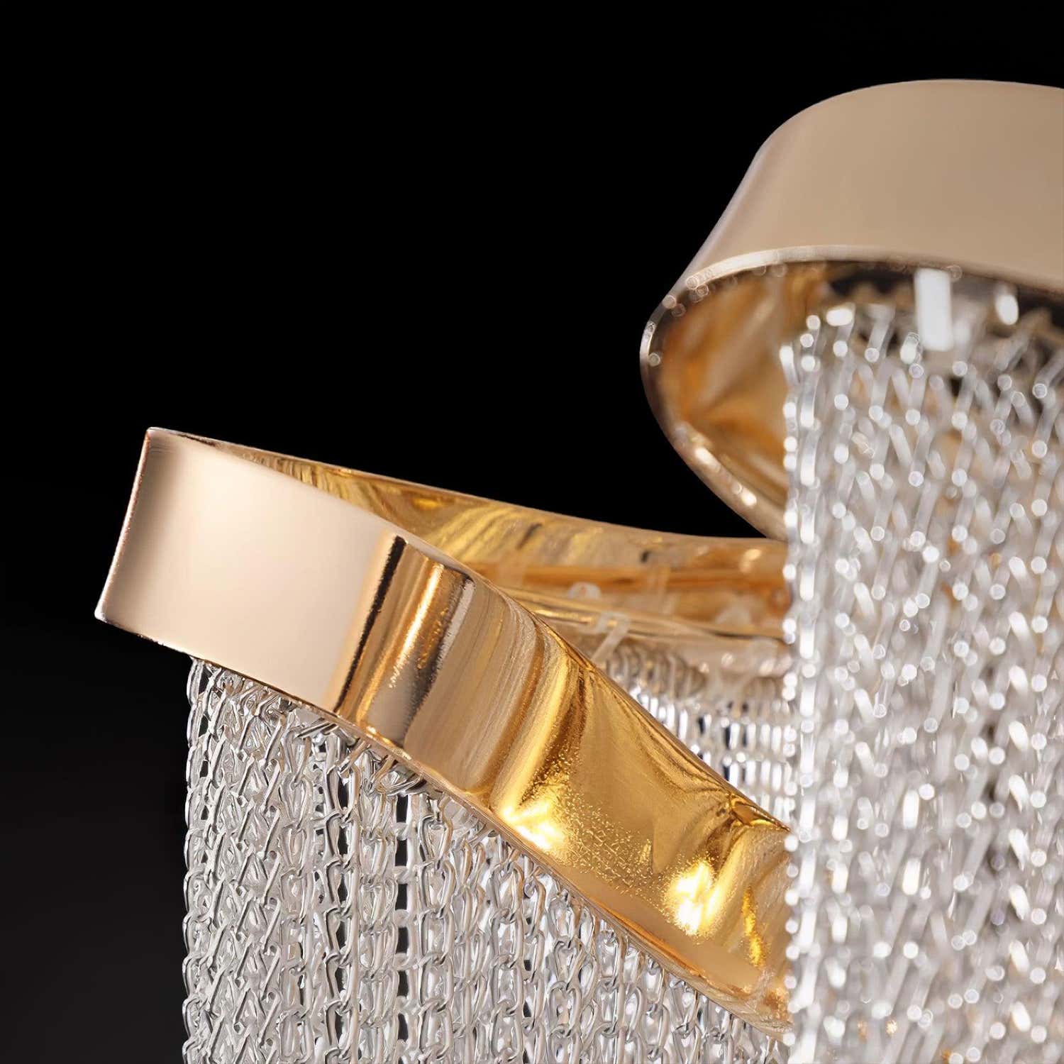 Teresa Cadena Chain Tassel Flush Mount 60cm W