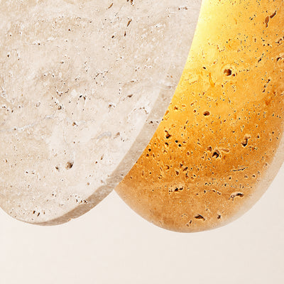 Xaloria Travertine Disc Pendant Light