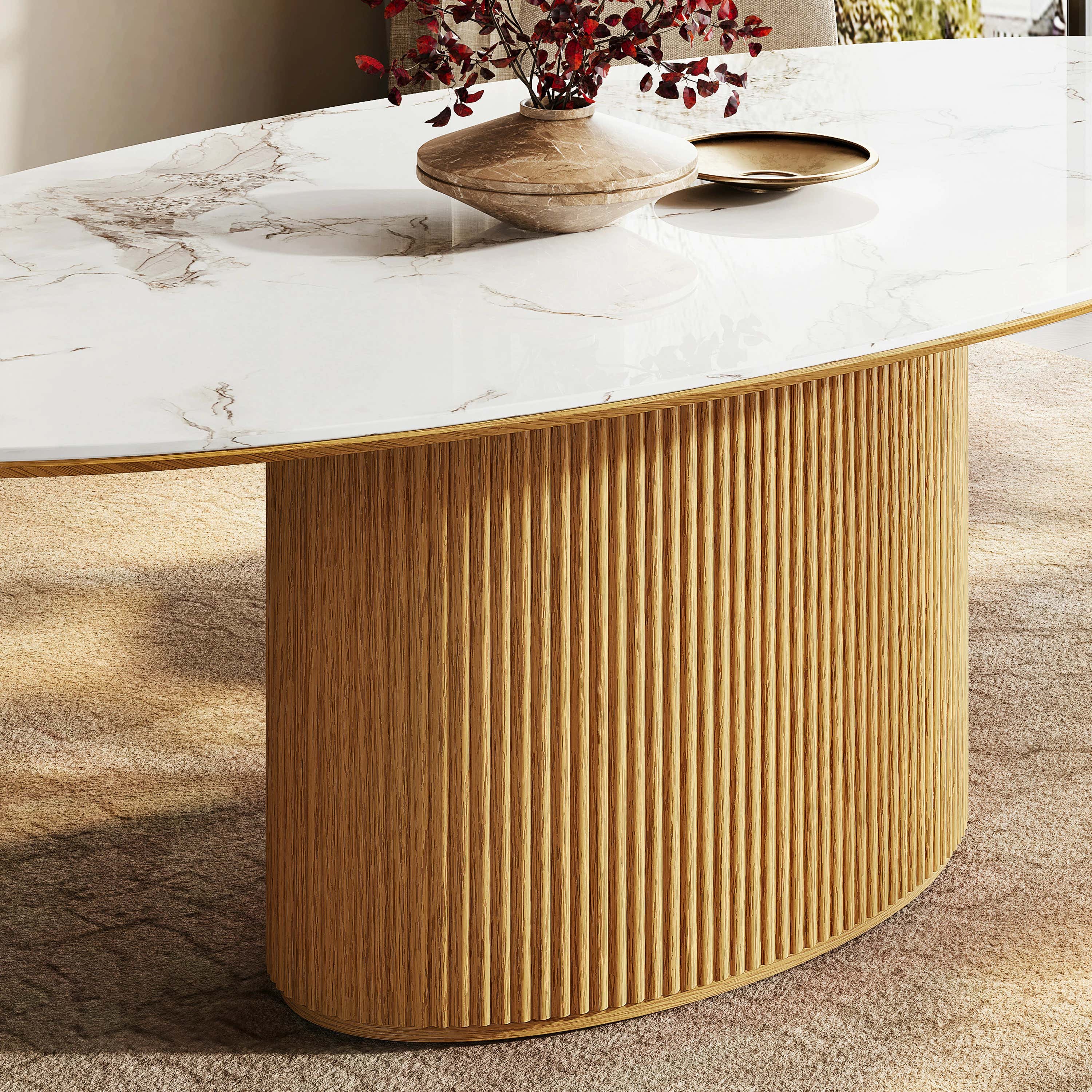 Marley Sintered Stone Dining Table 213cm