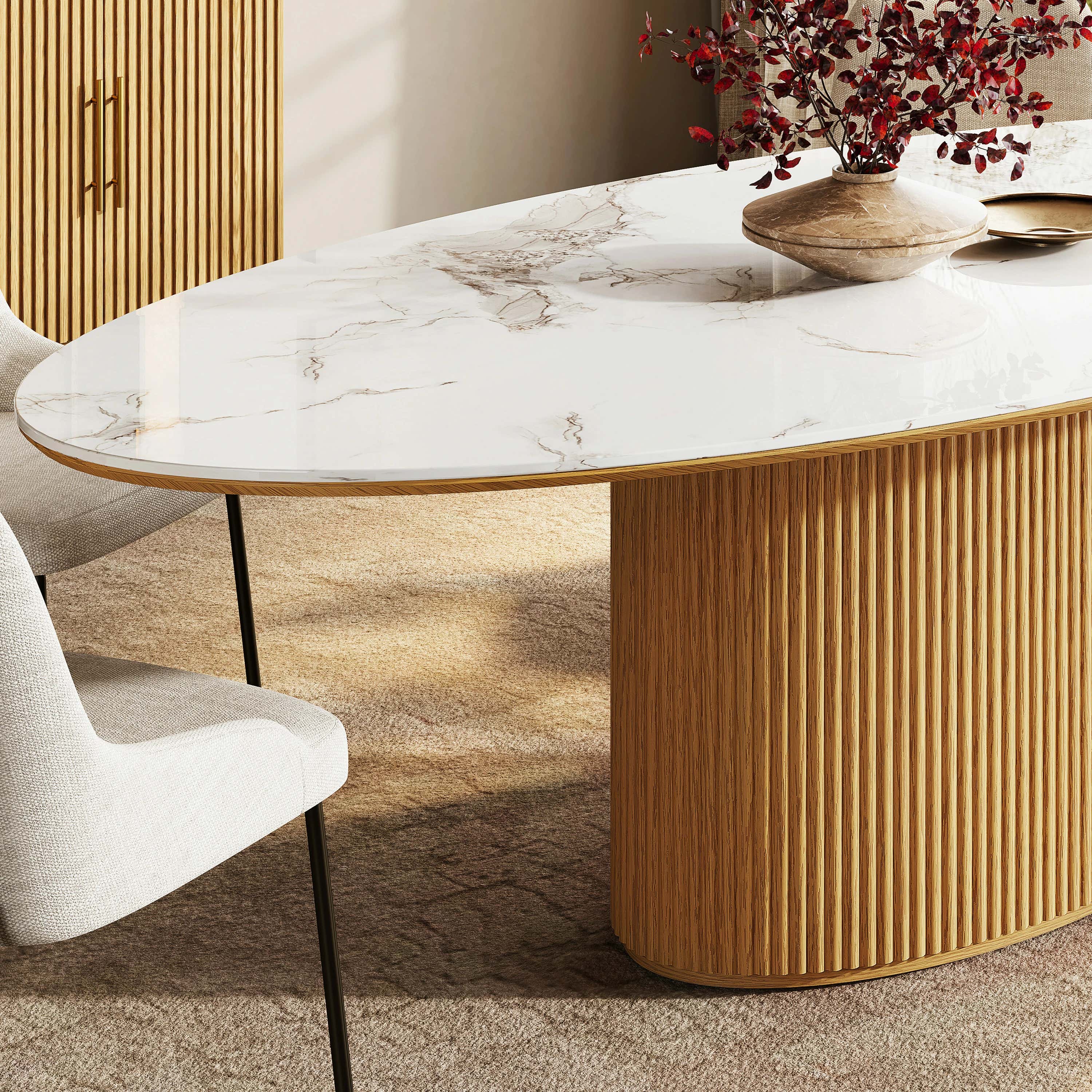 Marley Sintered Stone Dining Table 213cm