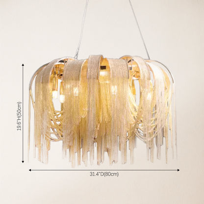Teresa  Cadena Chain Tassel Modern Chandelier 80cm D