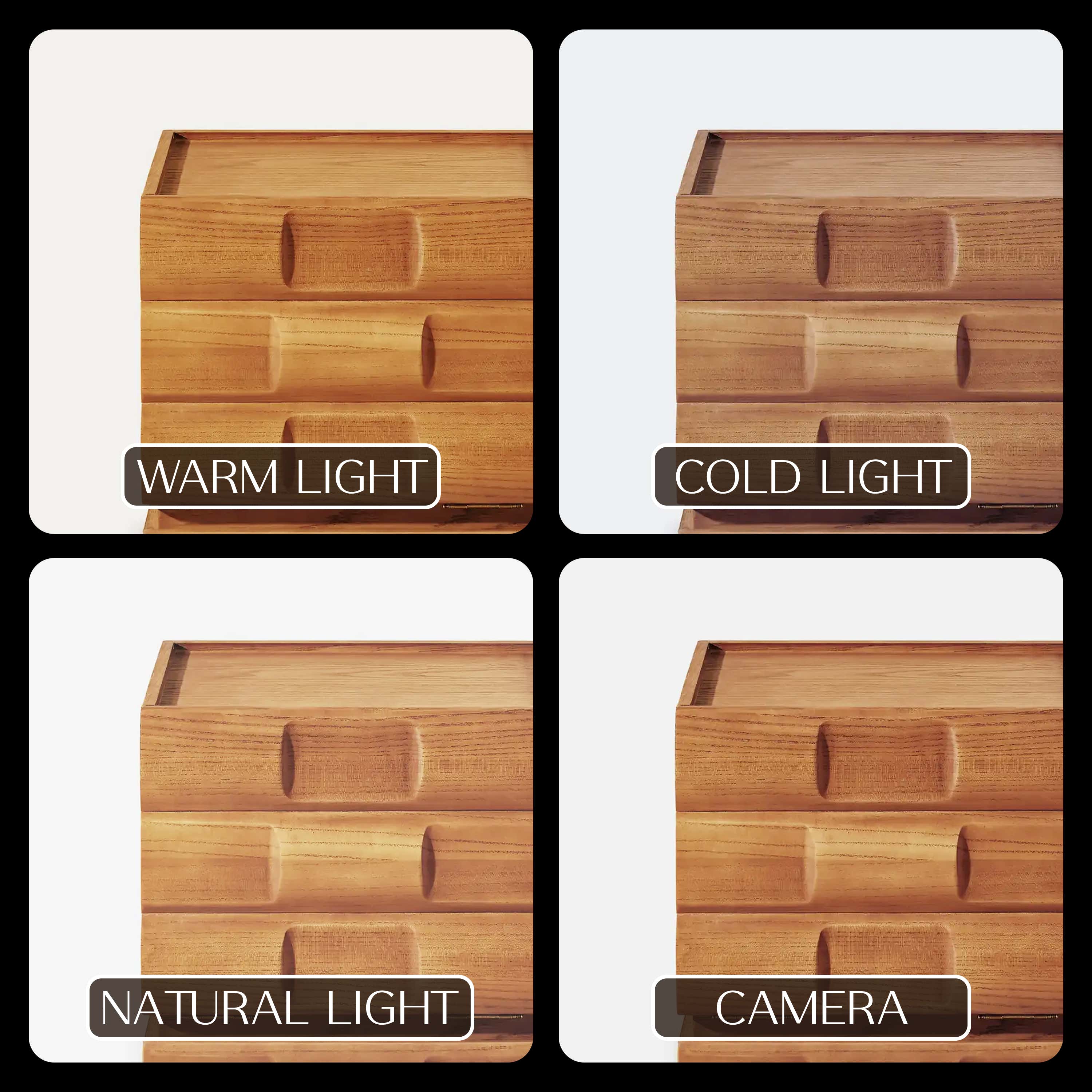 Terra Cube Emboss  Media Console 71”