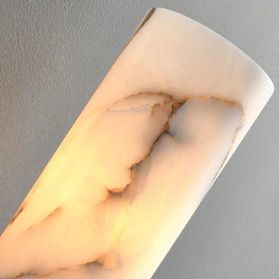 Xelora Alabaster Torch Wall Sconce