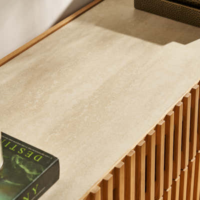 Isla Oak Sintered Stone Media Console 80"