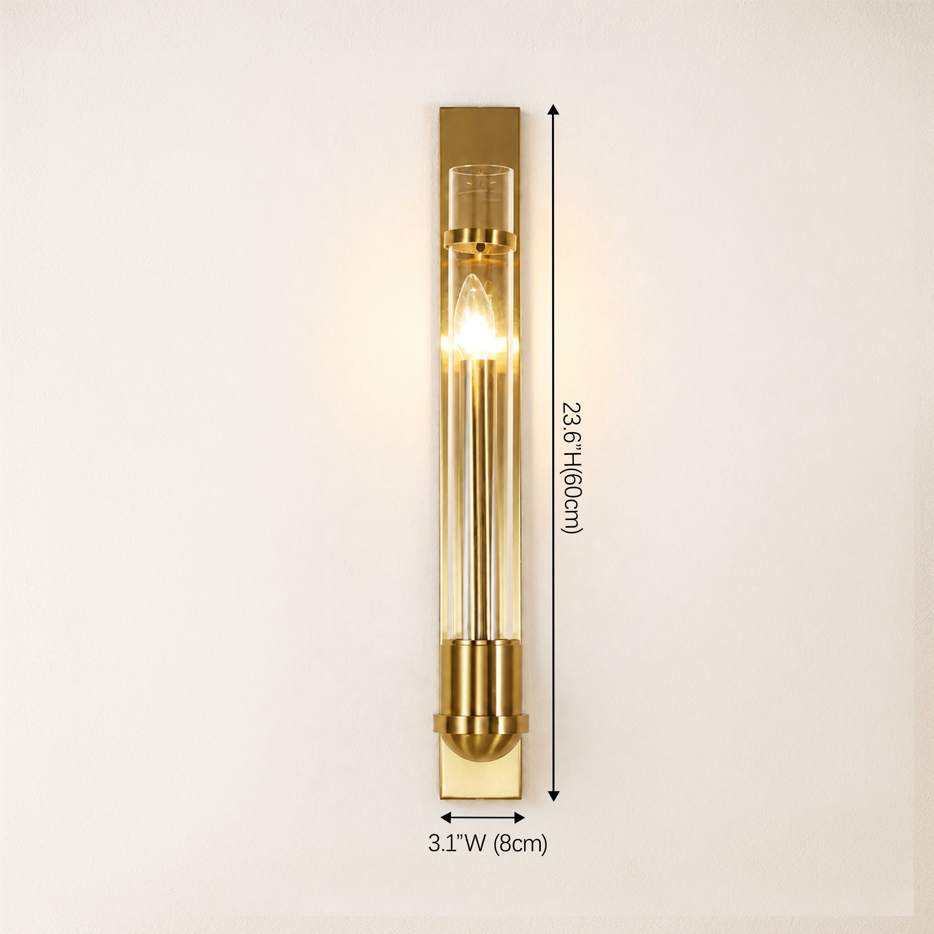 Vectra Glass Linear Wall Sconce