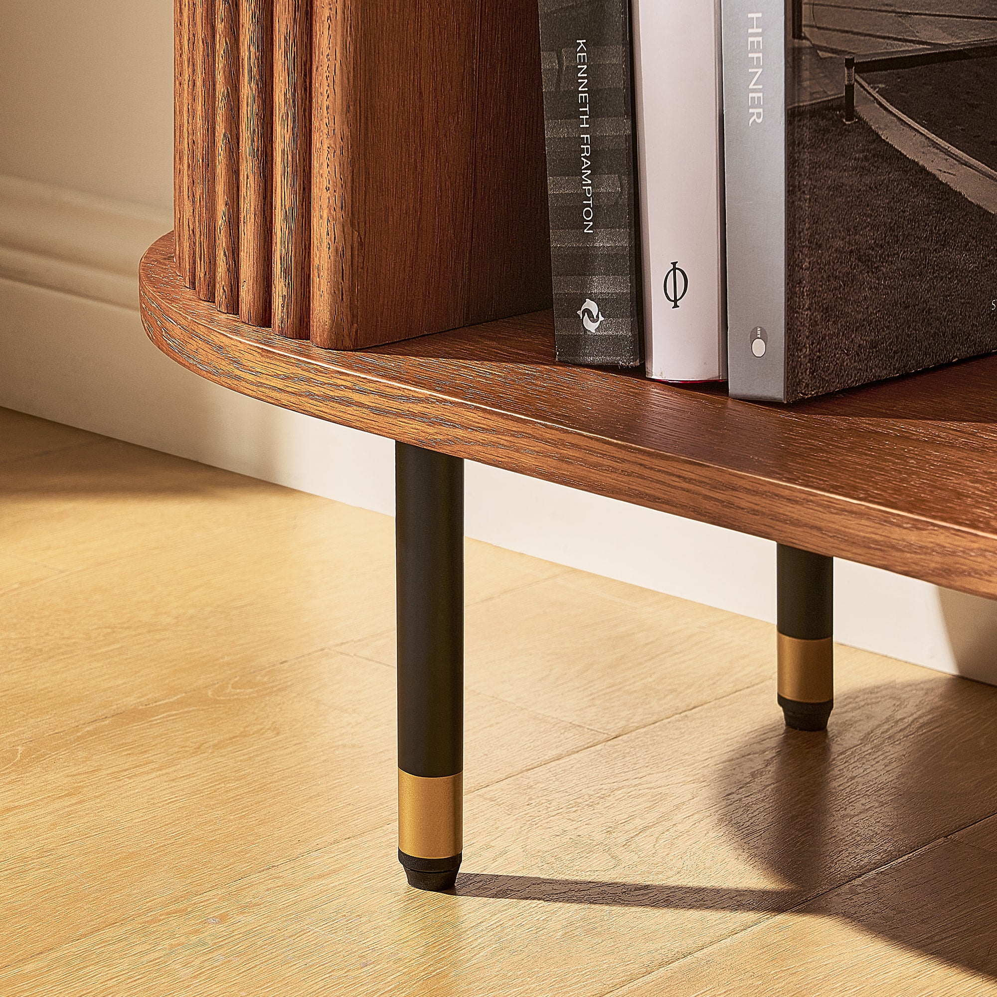 Ewan Oak Extendable Media Console 79" to 110"