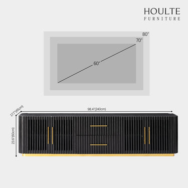 Holton Oak Media Console 240cm W