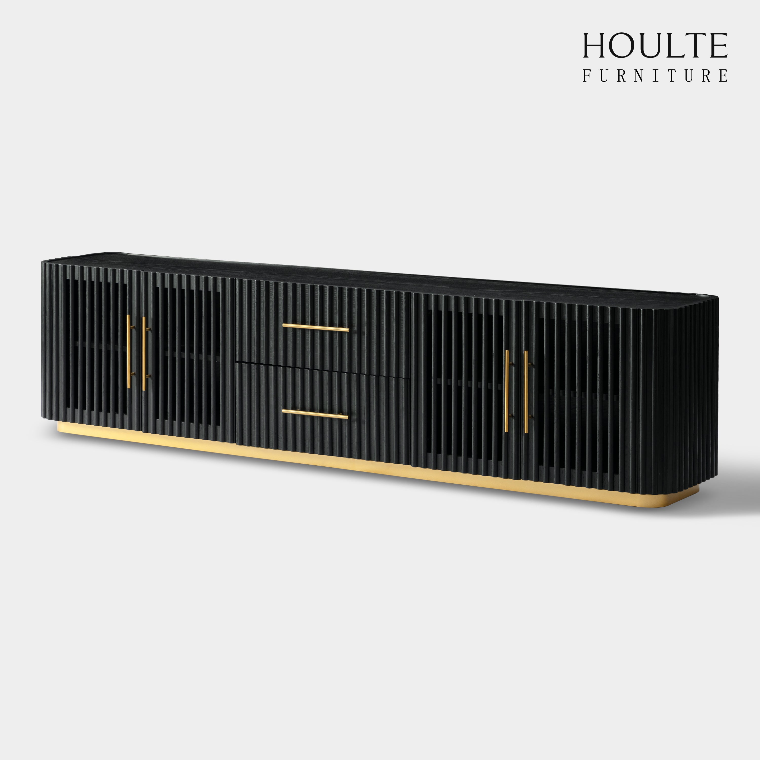 Holton Oak Media Console 240cm W
