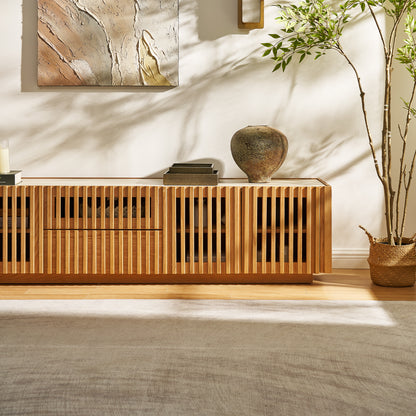 Isla Oak Media Console 80"