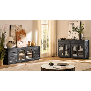 Alvar Oak Media Console 80"W