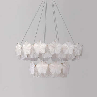Petralis Glass Bloom Round Chandelier