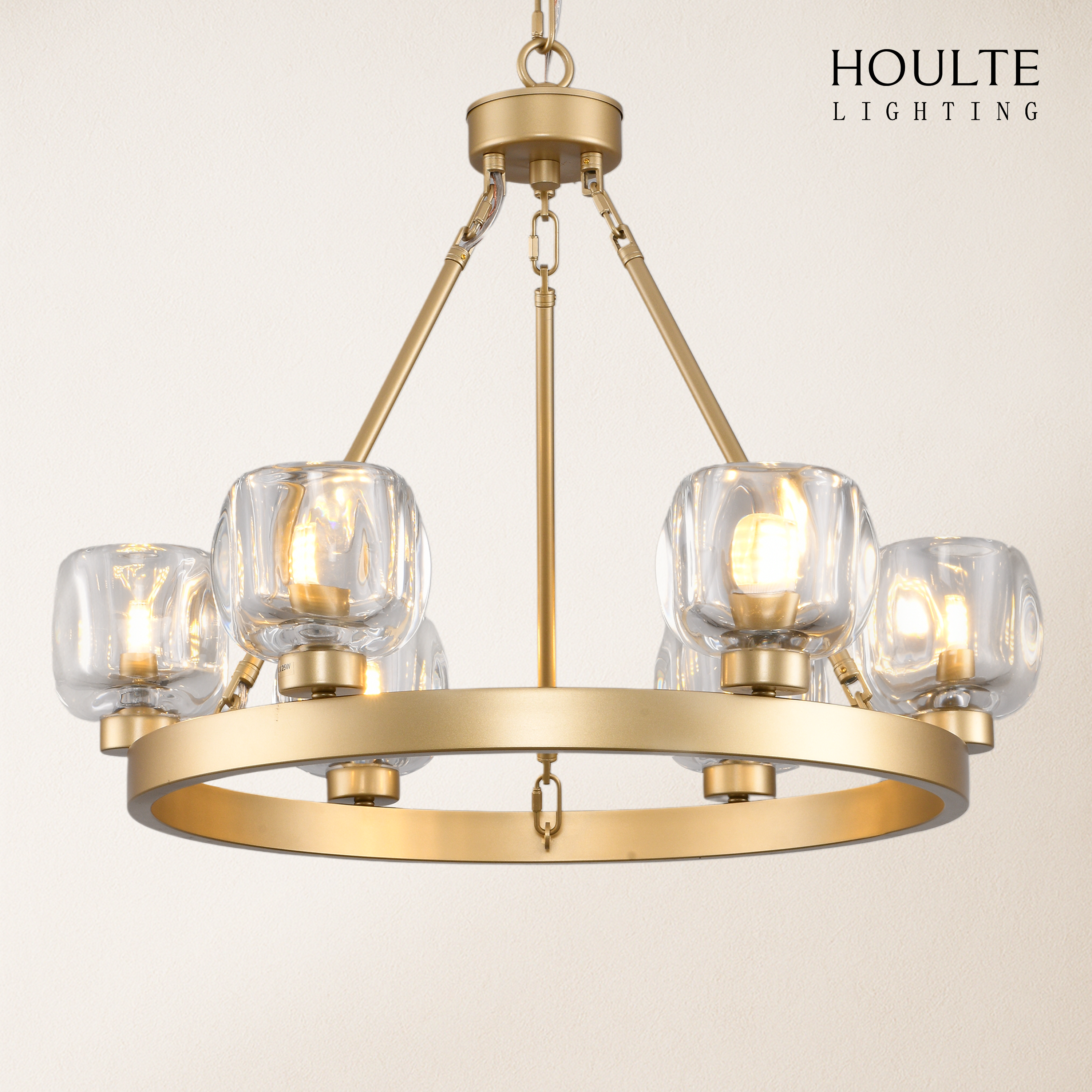 Vellum Round Chandelier 24"D